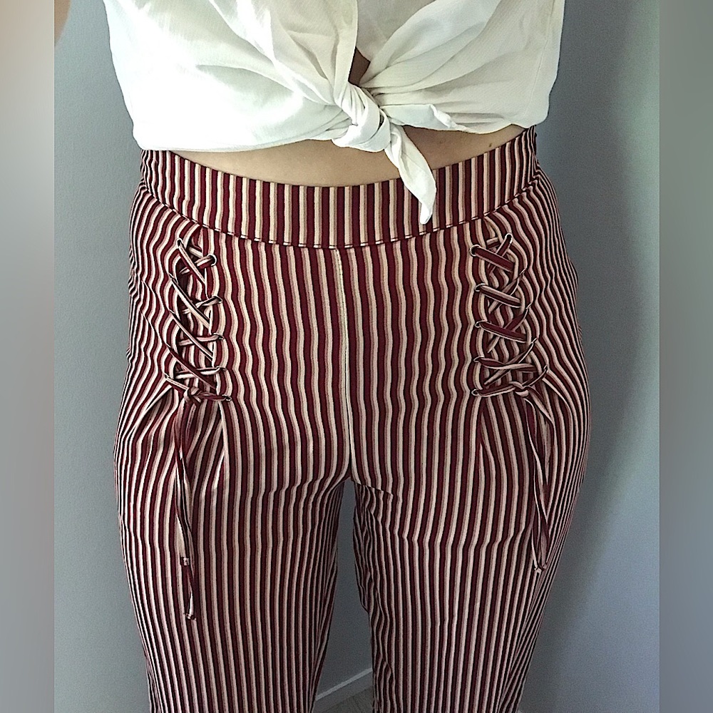 High Waist Wide Leg Pleated Pants